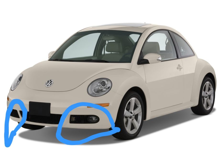 Grila bara fata Vw Beetle (1c/9c/1y), 06.2005-05.2010