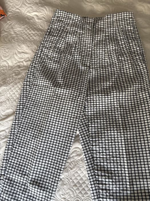 Кариран панталон Zara