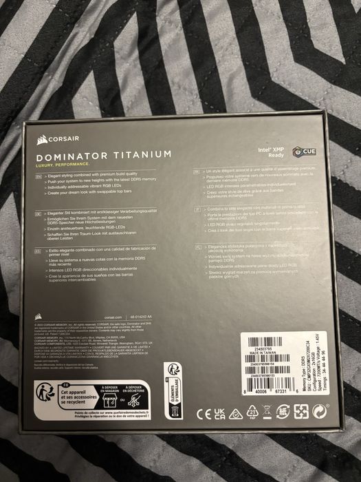 Corsair Dominator Titanium DDR5 7200MT/s 32 Gb (16x2)