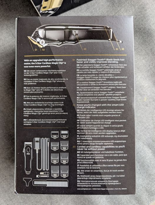 NOU - Masina de Tuns Wahl Cordless - Magic Clip 5 + Accesorii