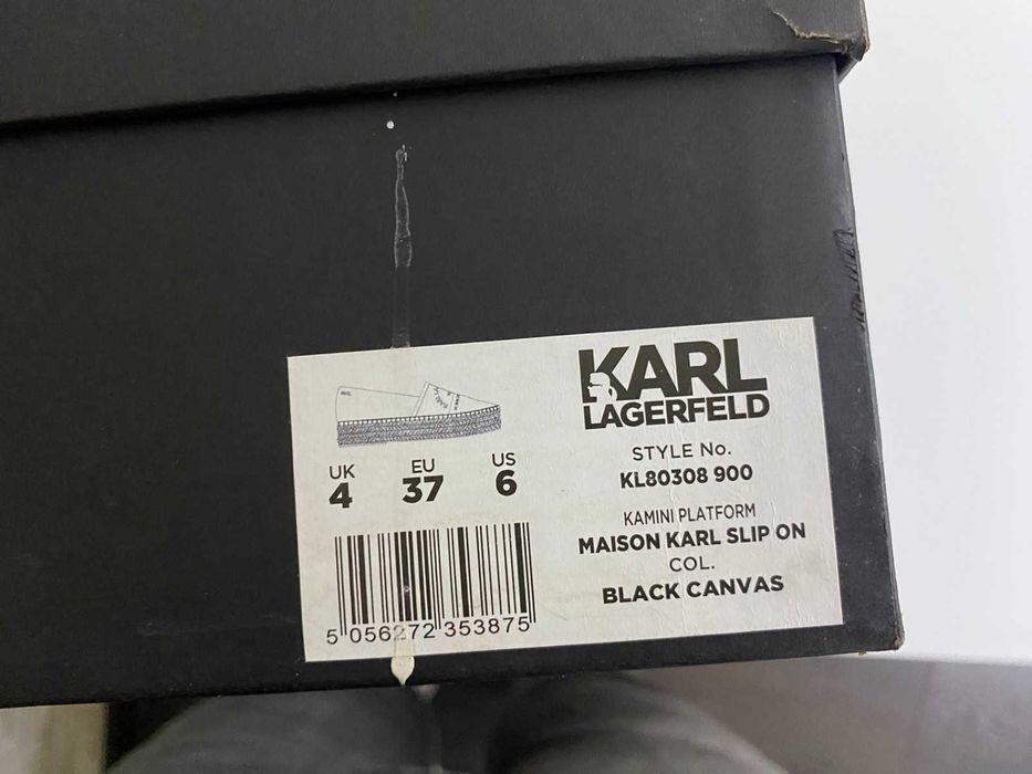 Еспадрили KARL LAGERFELD Черни