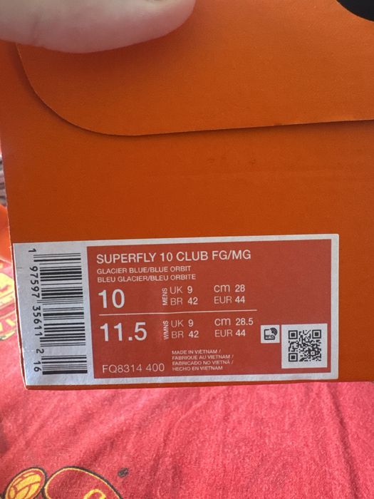 Nike Mercurial Superfly 10 Club FG/MG 44 номер чисто нови с кутия
