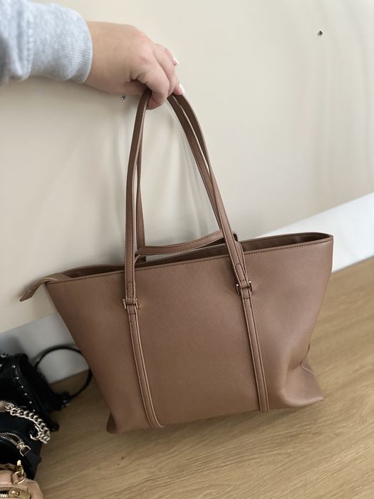 Голяма кафява чанта Replay – нова, с акцент