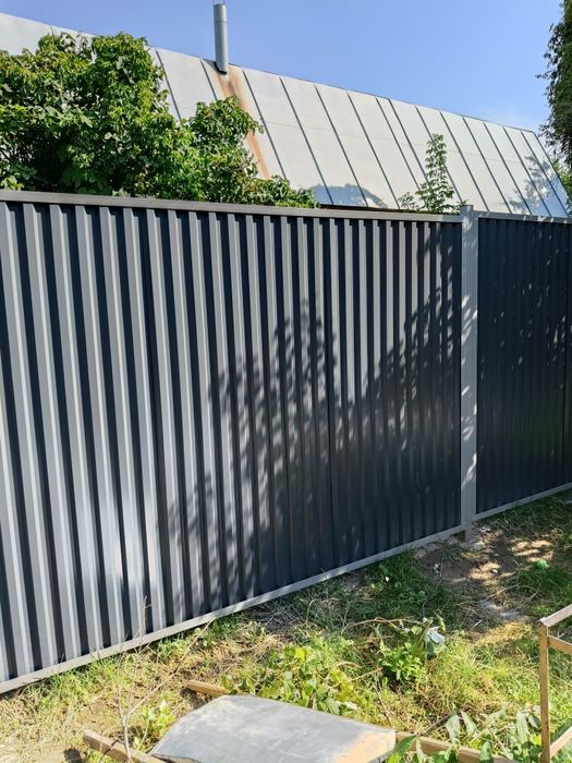 Забор Ворота из профнастила