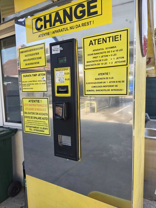 Vand Spalatorie AutoSelf Service Functionala, Completa, Structura metalica + Echipamente, Automatizare, 2 Boxe etc