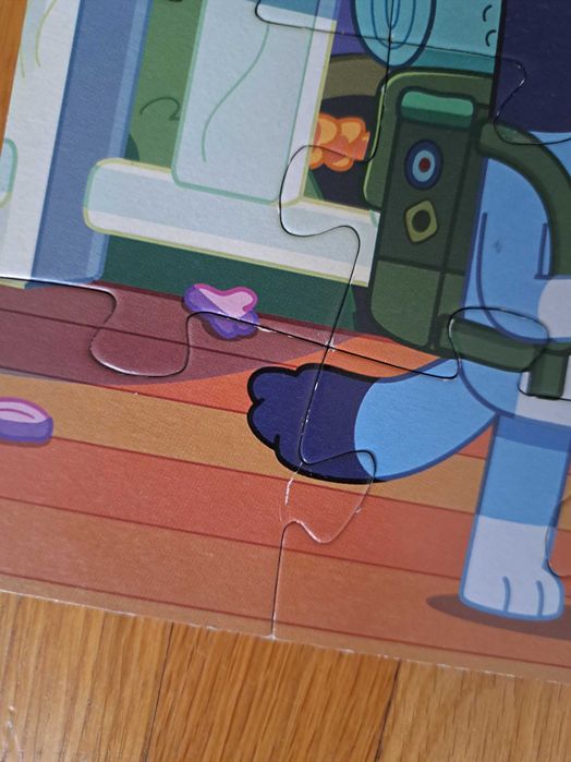 Мемори карти, пъзел Bluey и кубчета за малки деца