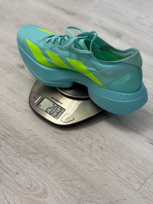 Adidas Adizero Adios Pro 4 M (barbati) - 43 si 1/3 - Flash Aqua / Lucid Lemon / Mint Ton