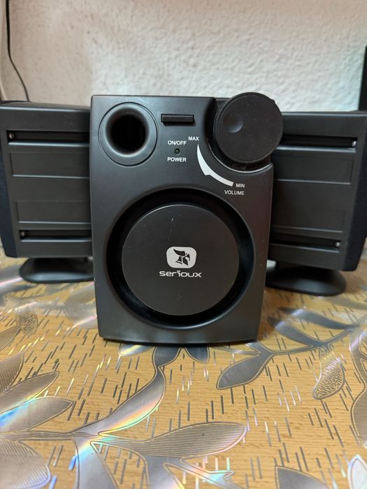 Boxe Serioux 2.1 cu subwoofer – bass puternic | PC / Laptop / TV