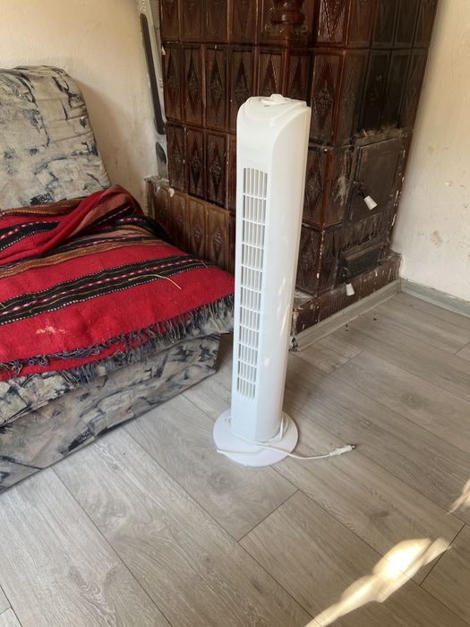 EQUATION Ventilator turn Tower 2, 42 W, H 81 cm, alb