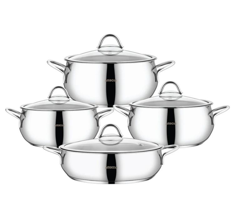 Комплект стоманени тенджери! Неразопаковани!!!