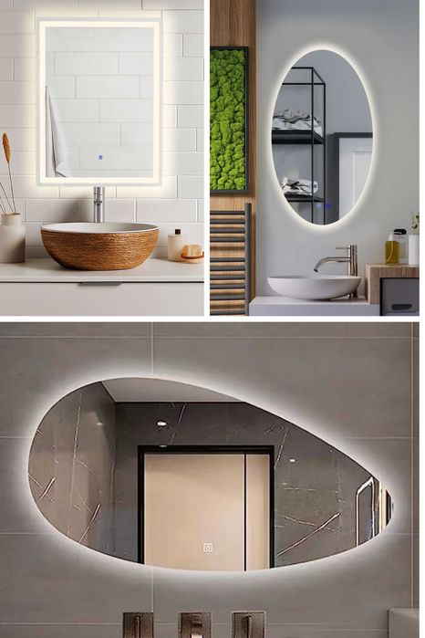 Огледала за баня с LED осветление и функция против изпотяване