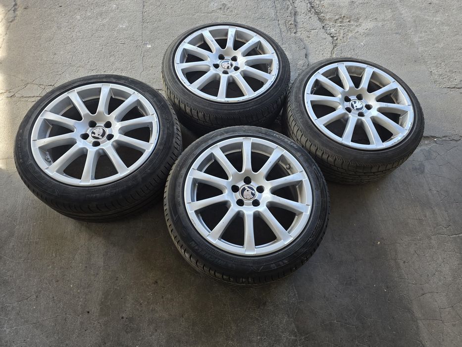 Jante 5x100 r17+anvelope