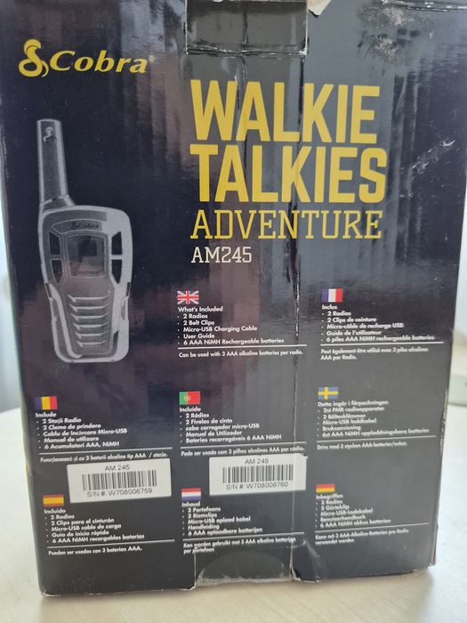 Stații de comunicare Cobra AM245 Walkie Talkies