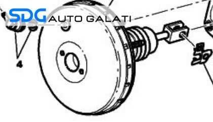 Tulumba Vacuum cu Pompa Servofrana Servo Frana Peugeot 206 1998 - 2008 Cod 9650368080 [L9085]