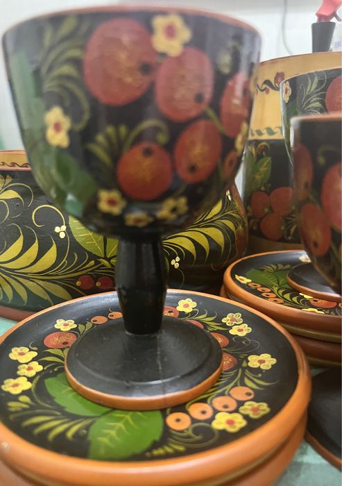 Набор посуды «Хохлома»