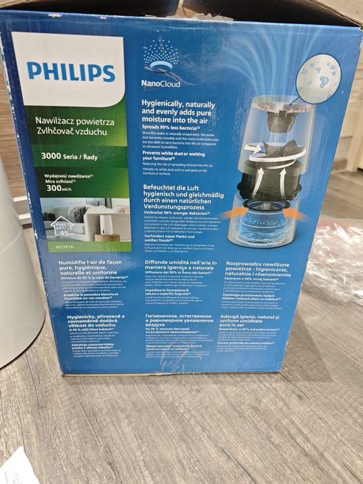 Овлажнител за въздух Philips HU3916/10, серия 3000 с технология NanoCl