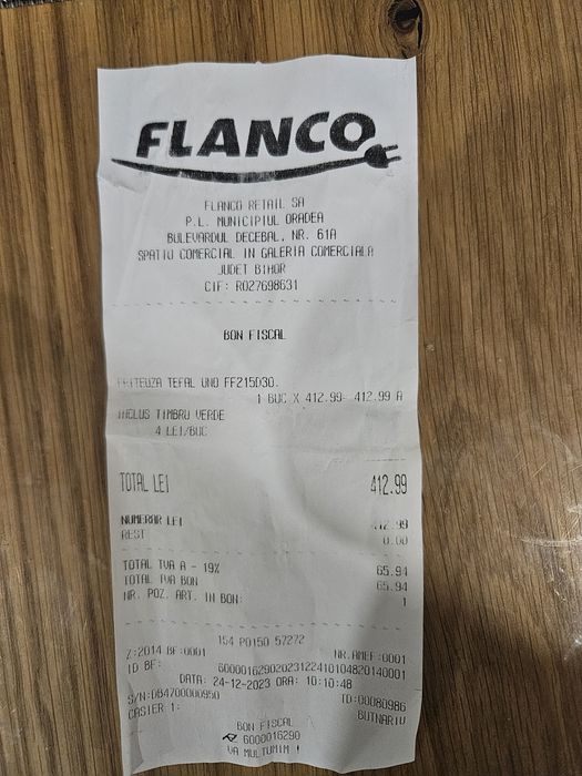 Vând Friteuză Tefal Uno