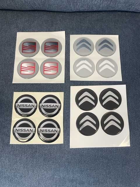 Стикери Емблеми Капачки Джанти Тасове Лепенки CITROEN SEAT NISSAN 60мм