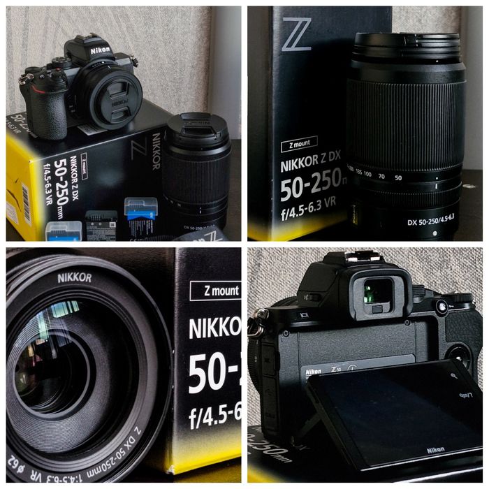 Nikon Z50 + 16-50 VR + 50-250 VR + 3 Батерии | Неразличим от Нов