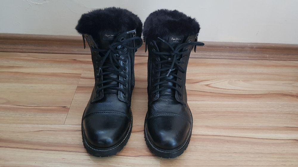 Дамски боти от естествена кожа Pape Jeans рядмер 38