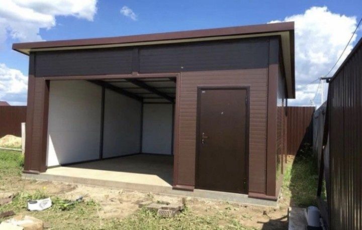 Vând garaj auto pe structură metalică