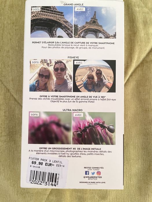 Pixter набор сьемных обьективов