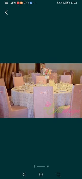 Decoratiuni nunti: fete masa, stalpi, huse, copacei, farfurii, etc