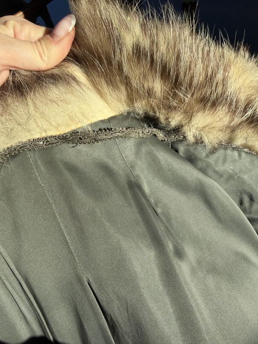 Haina din blana naturala de vulpe