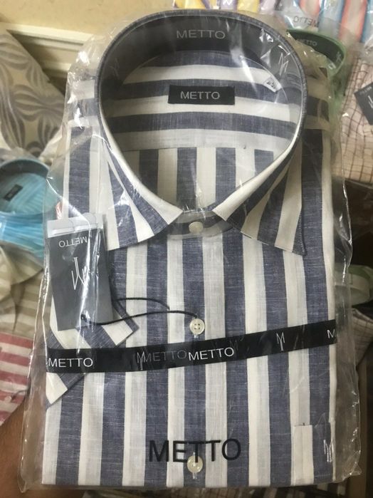 Продаётся новый Турецкий Рубашки с летними рукавами Оптом размерS M XL