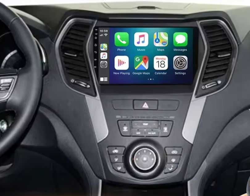Navigație Android CarPlay Hyundai Santa Fe 3, ix45 2013-2017
