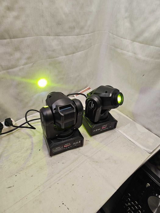 Set 2 Mini Moving Head LED Spot - Proiectoare Lumini Scena, DJ, Party