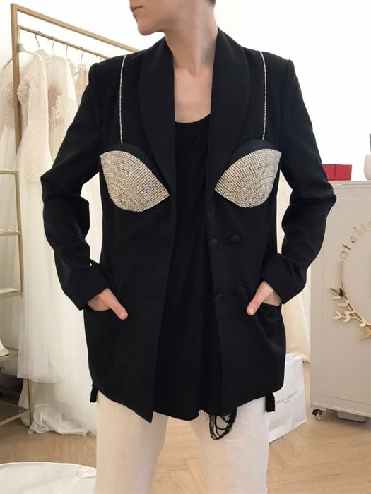 Sacou Luxury cu cristale Barbara Langellotti