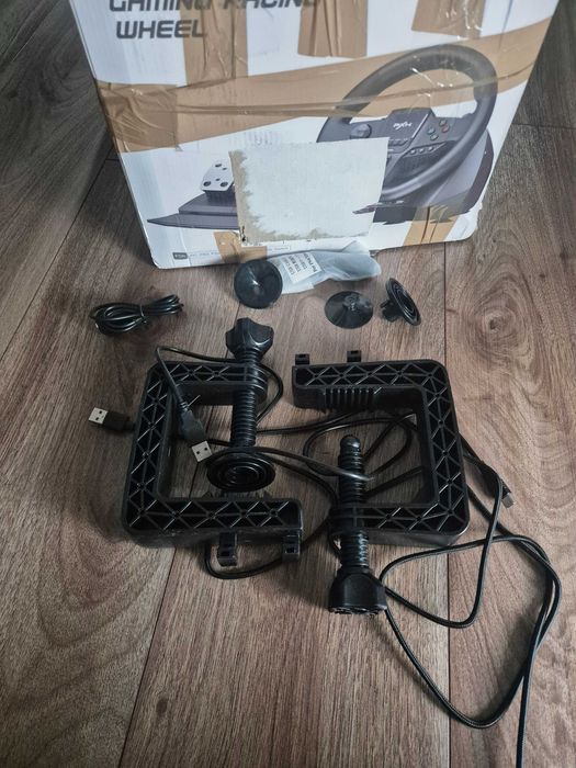 Volan Gaming PXN V900 Gen2, Pedale incluse, Rotație 270/900°, Multi-platformă - Grad FB