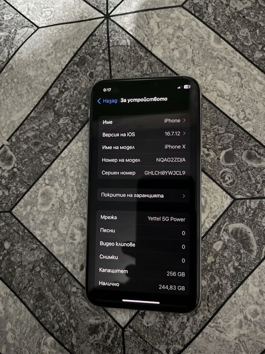 Iphone X 256GB 96% Battery