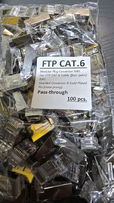 Коннектор RJ45, CAT.6, FTP