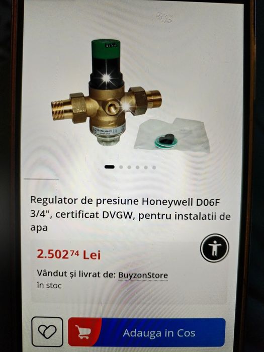 Regulator de presiune Honeywell.
