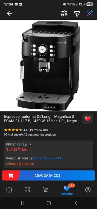 Espressor automat Delonghi