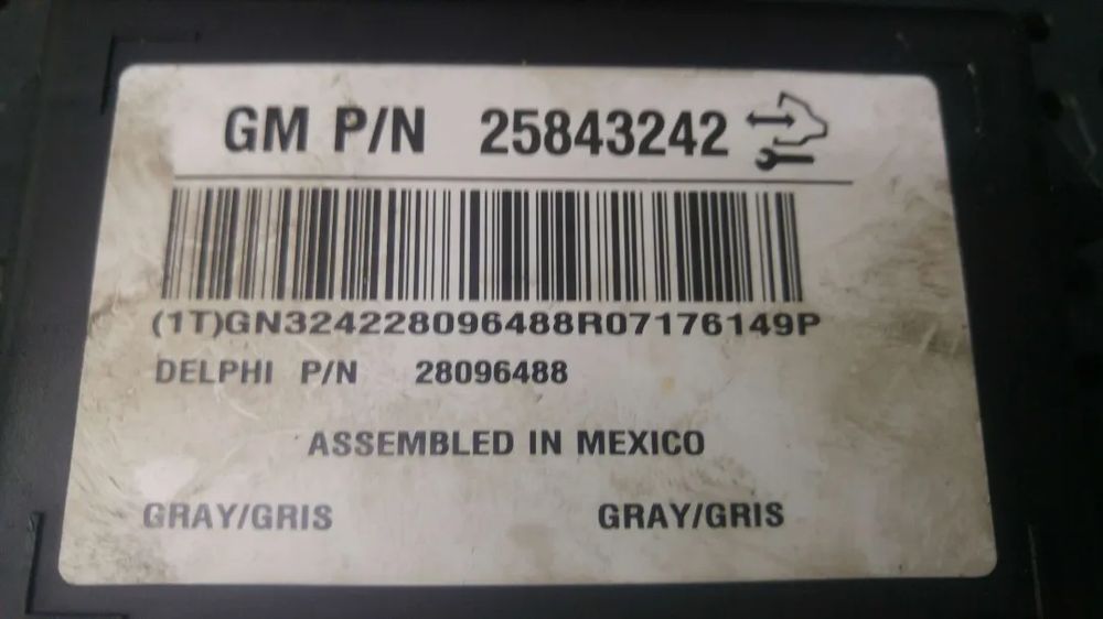 Modul control bcm chevrolet captiva c100 c140 25843242 28096488