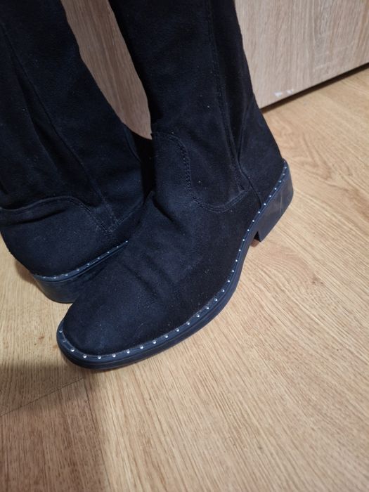 Cizme dama lungi din catifea mărimea 36