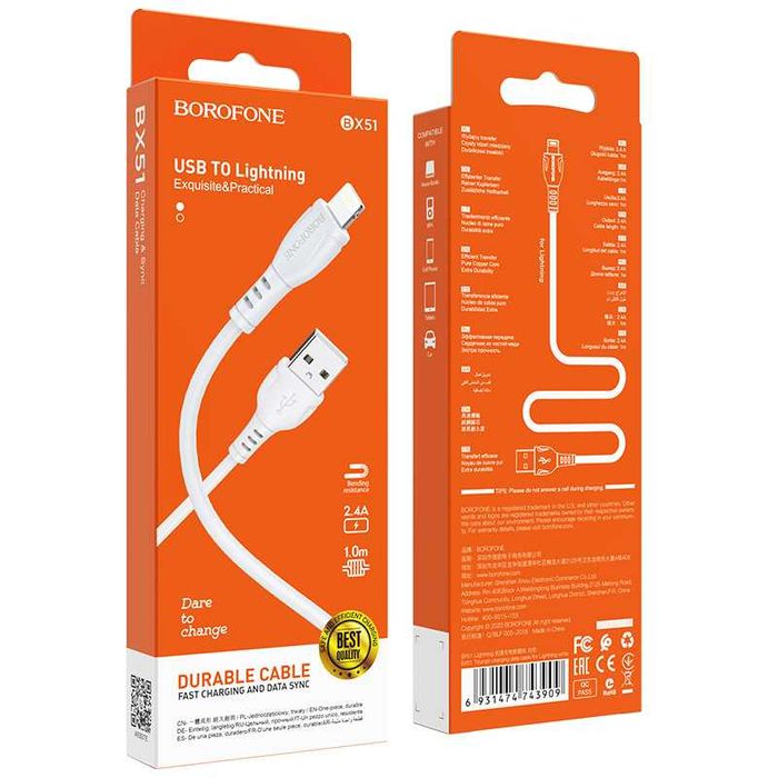 Cablu de date iPhone, Samsung microusb, lightning, usb c - usb c etc
