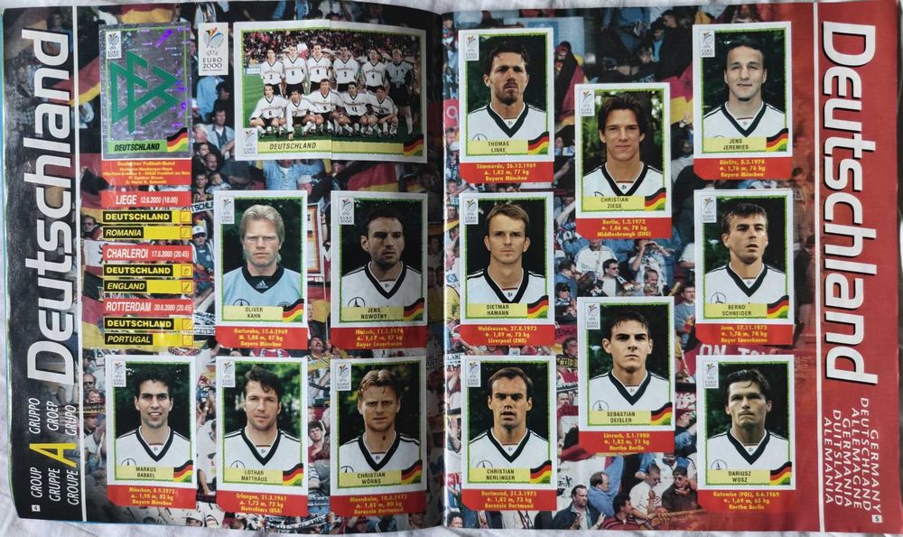 Panini Euro 2000. 99% Completed Sticker Album.