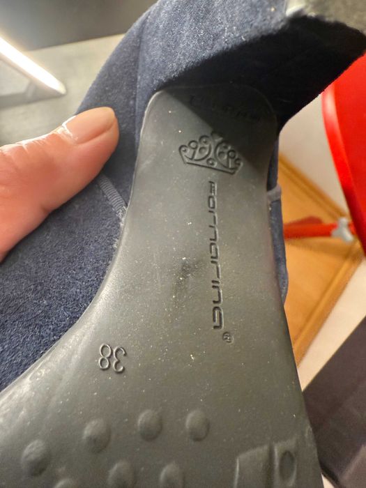 Cizme Noi piele velur Fornarina Bleumarin Mas 39 made Italia , Craciun