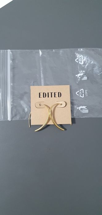 Сребърни обеци с позлата EDITED нови