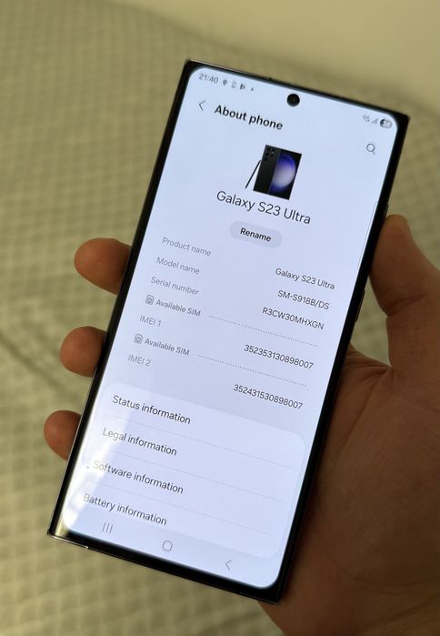Samsung s23 ultra 256gb iphone