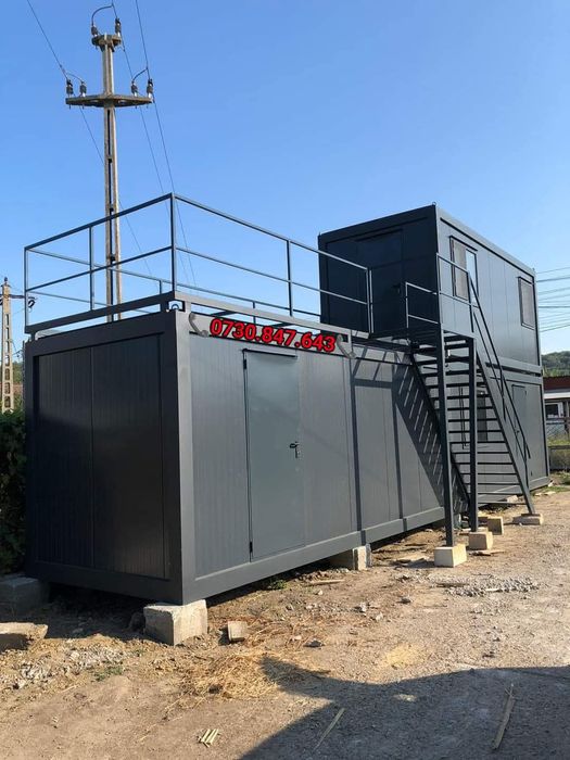 Container modular pentru cafenea/ birouri/ vestiar/ vitrina/ chiosc