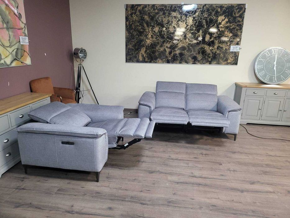 Сив комплект от плат двойка и фотьойл с електрически релакс механизъм