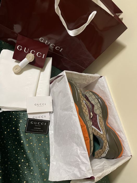 Gucci Rhyton Beige Brick Red