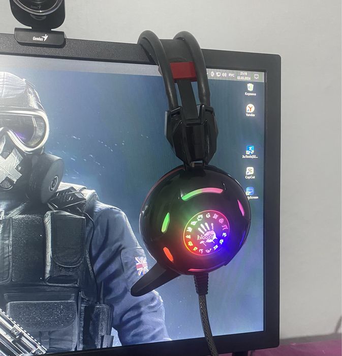 Наушник сатамын компиютерный проводной жағдайы жақсы