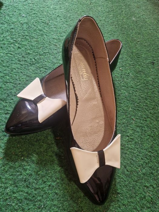 Pantofi, balerini piele naturala, marime  38