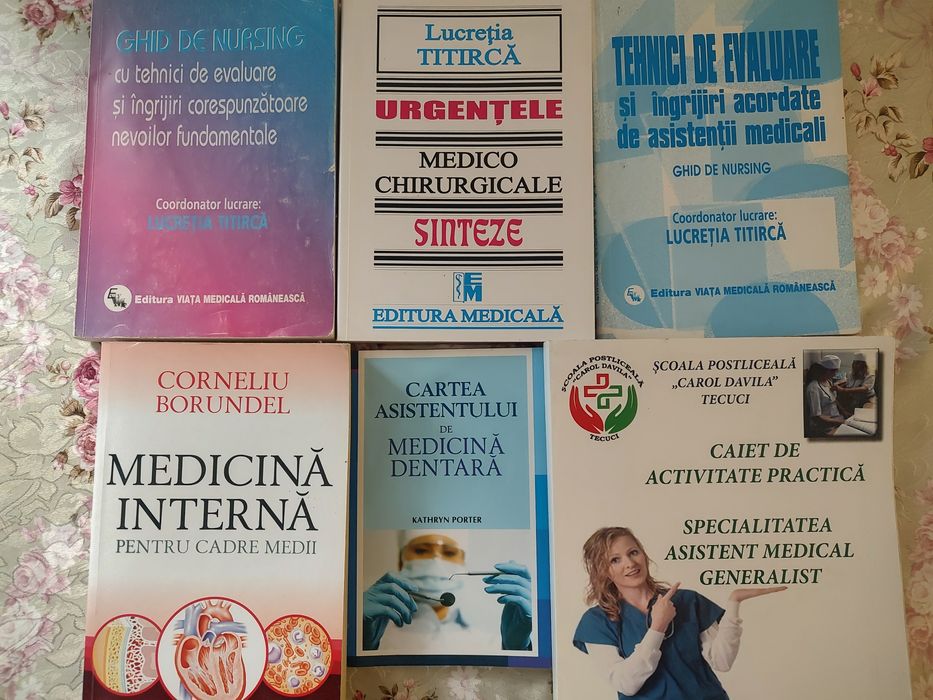 Cărți Asistent Medical Generalist – Nursing, Urgențe, Medicină Internă